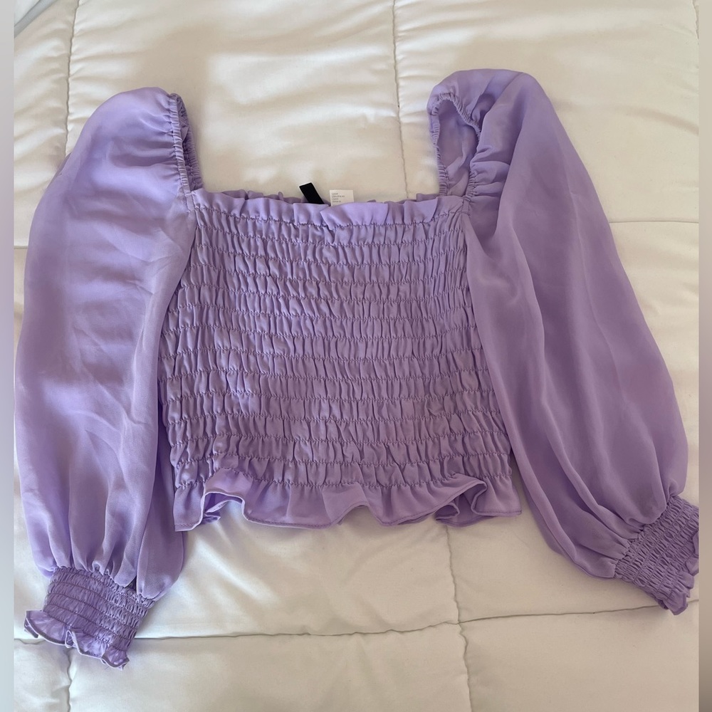 Puff sleeve top